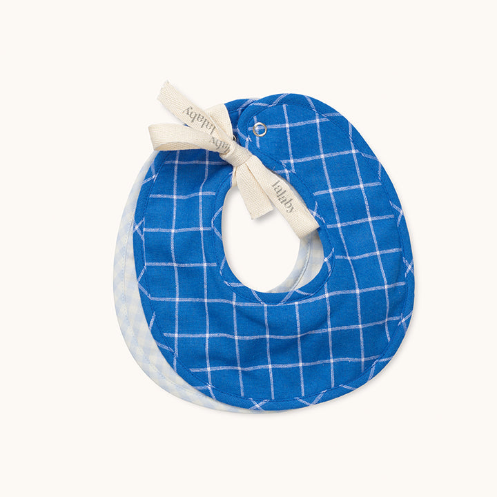 Lalaby - Bibi bib 2-pack art blue