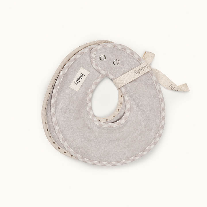 Bibi bibs 2-pack brown dot