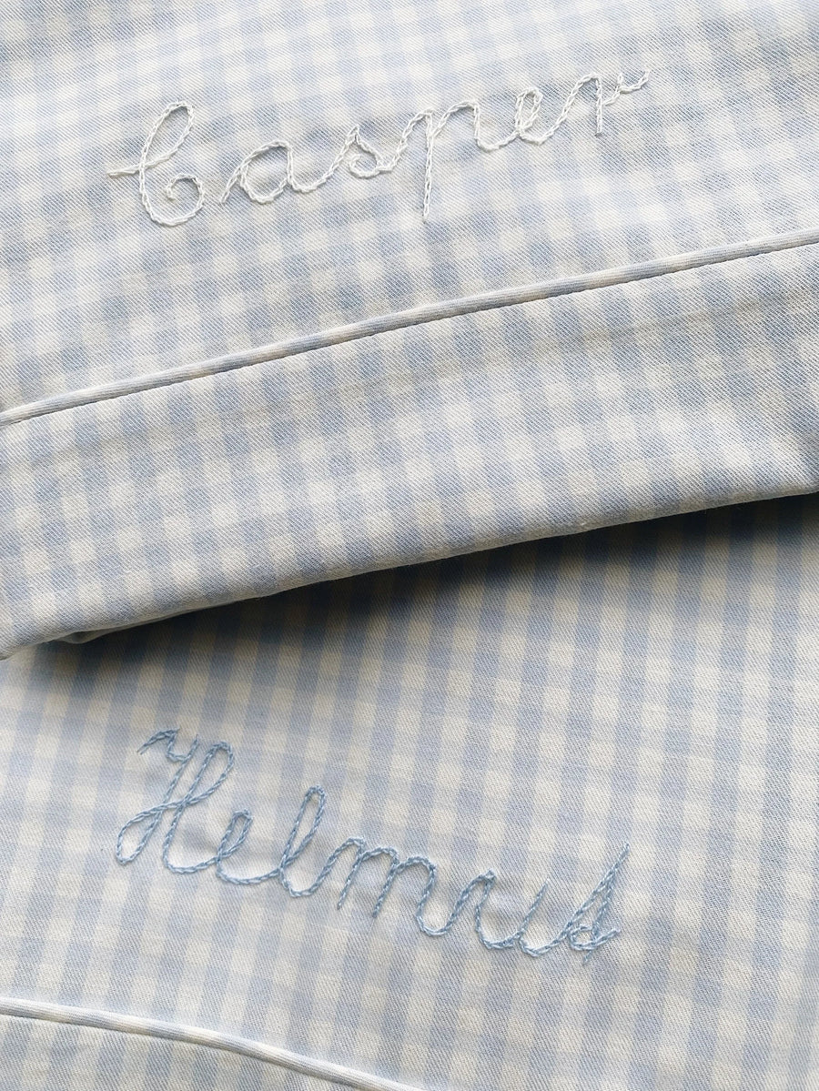 Classic junior bedding blue gingham