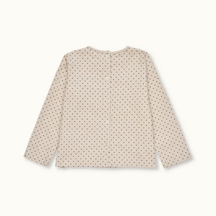 Holly top brown dot (kids)