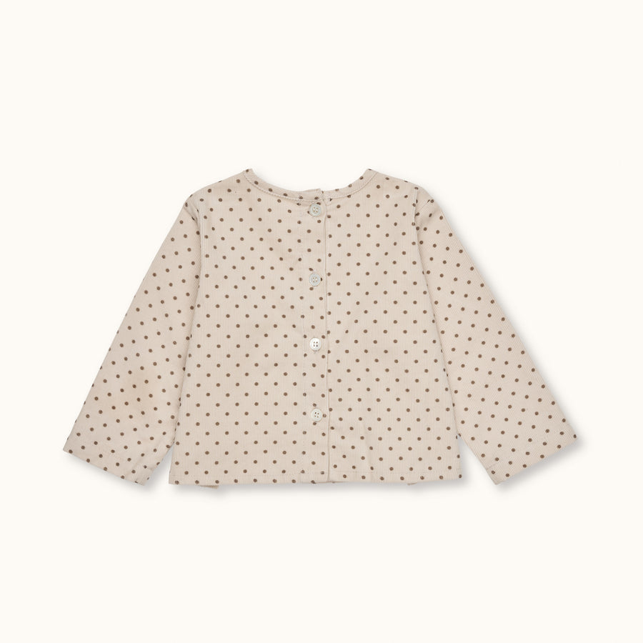 Holly top brown dot (baby)