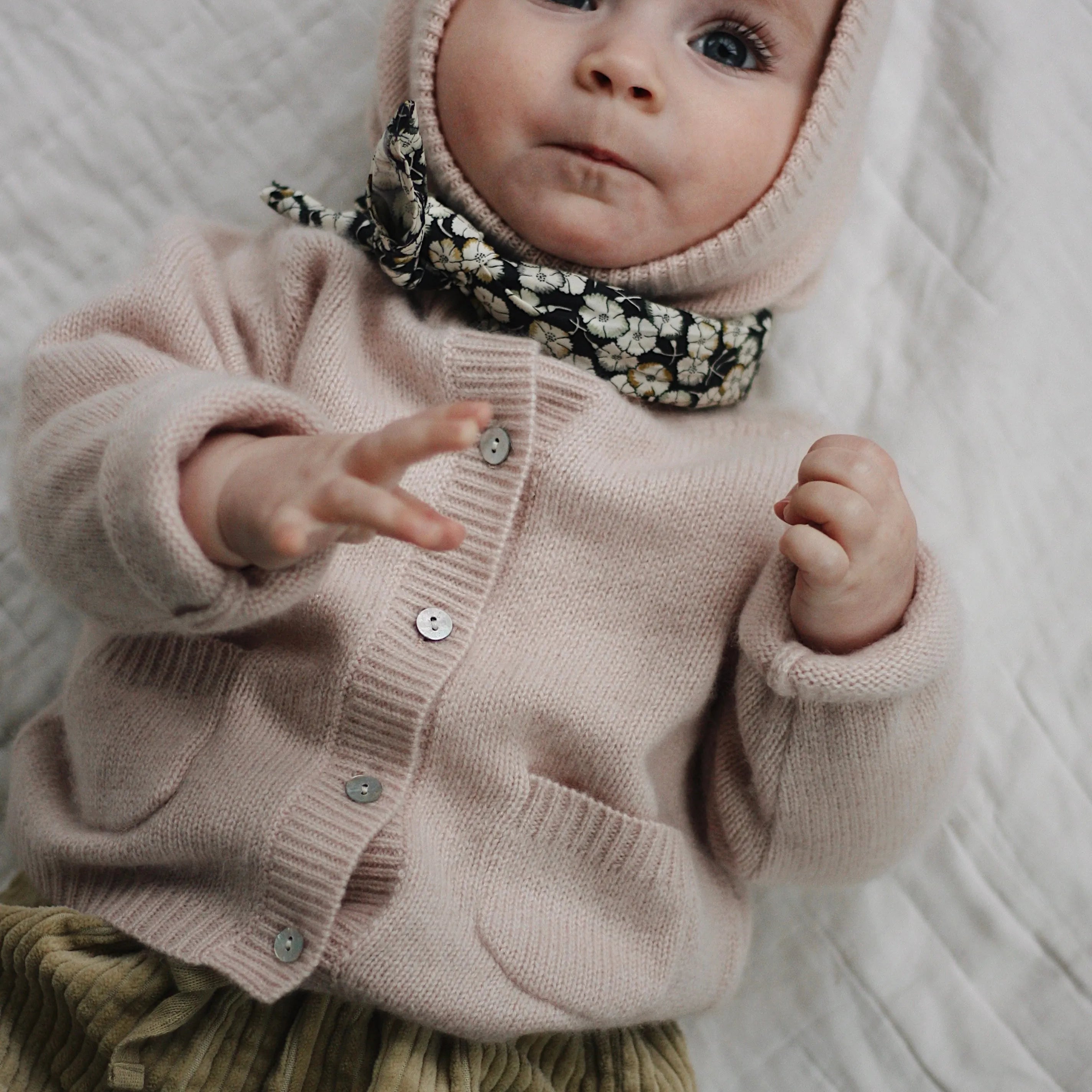 Lalaby - Bobbie cardigan powder (baby)
