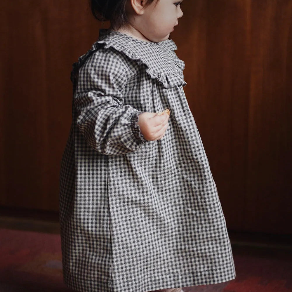 Lalaby - Noey dress forest check (baby)