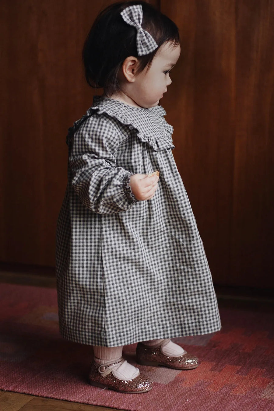 Noey dress forest check (baby)