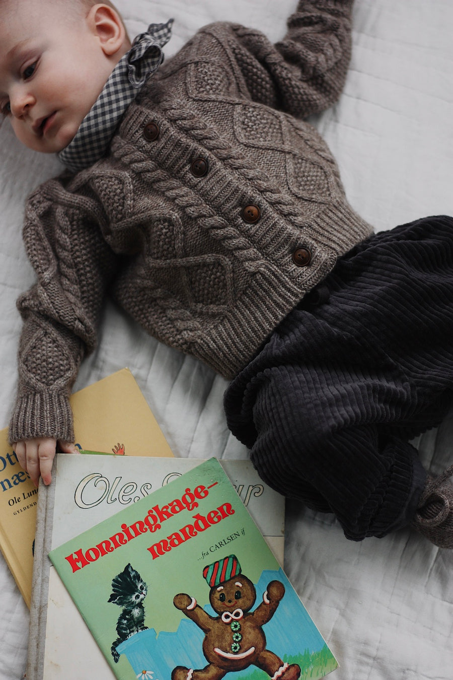 Coby cardigan millet (baby)