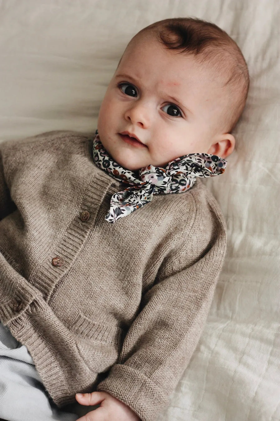 Bobbie cardigan toast baby
