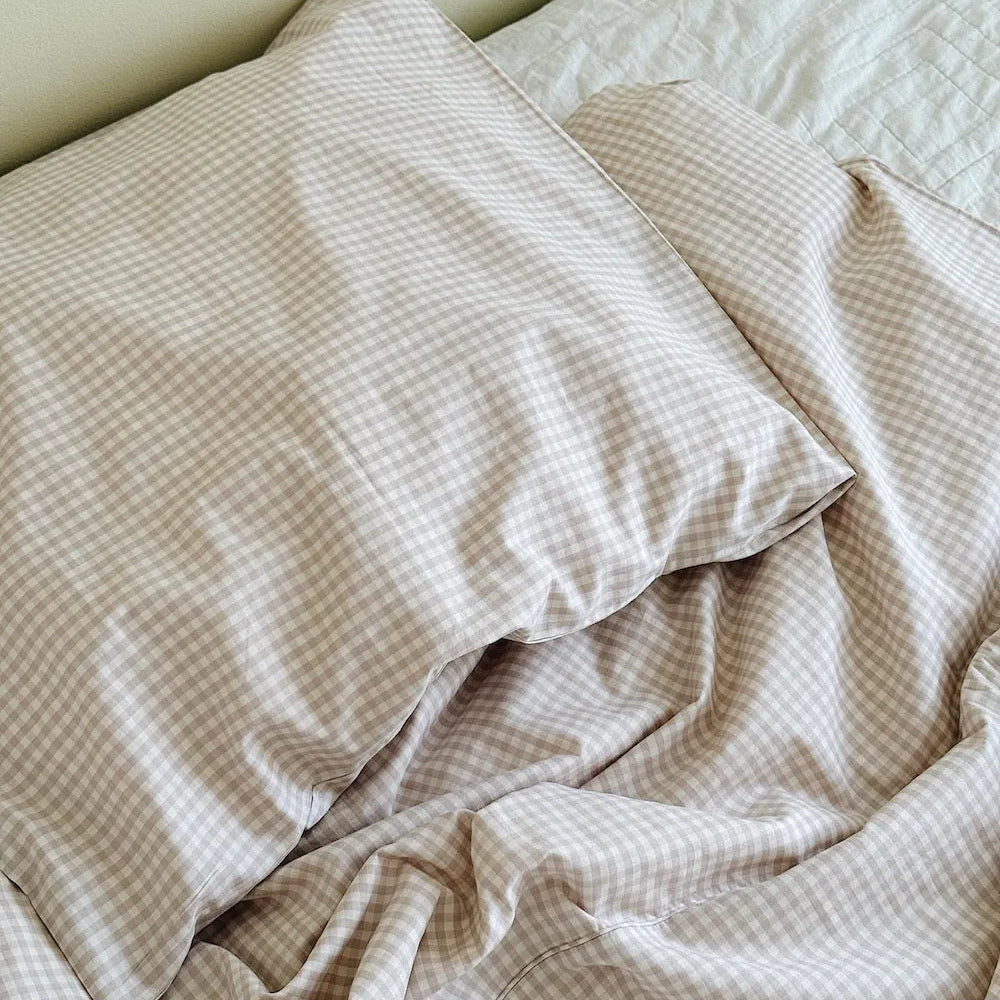 Lalaby - Classic bedding (full size) - beige gingham