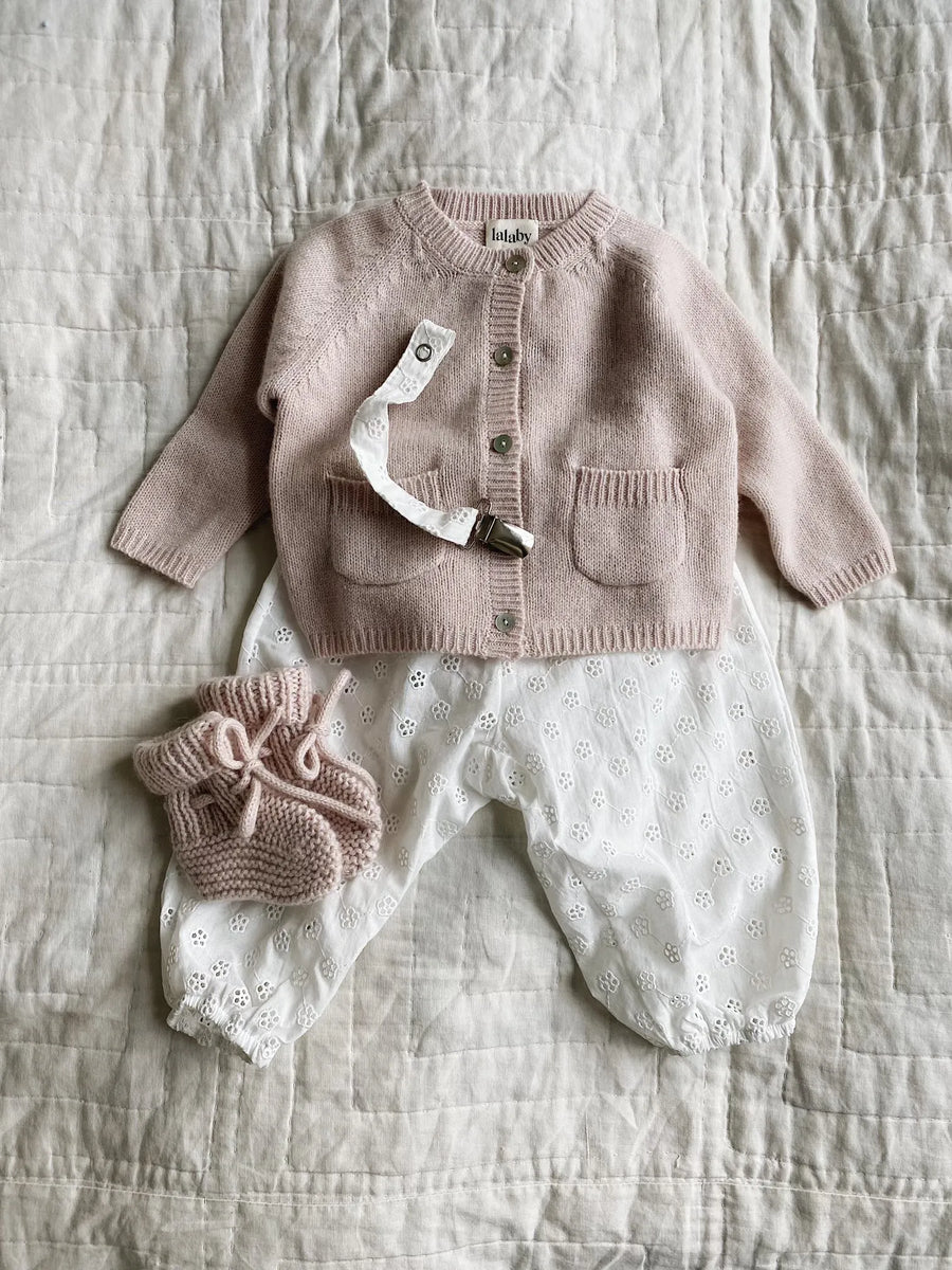 Bobbie cardigan powder baby