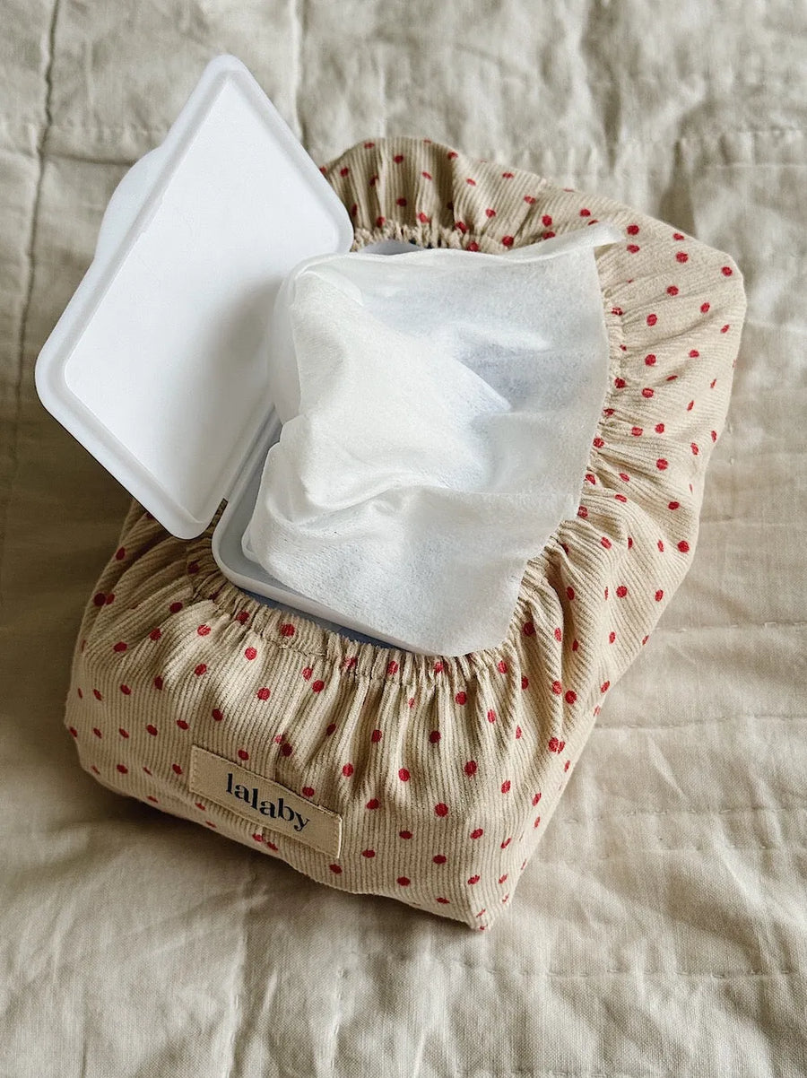 Wet wipe cover red dot