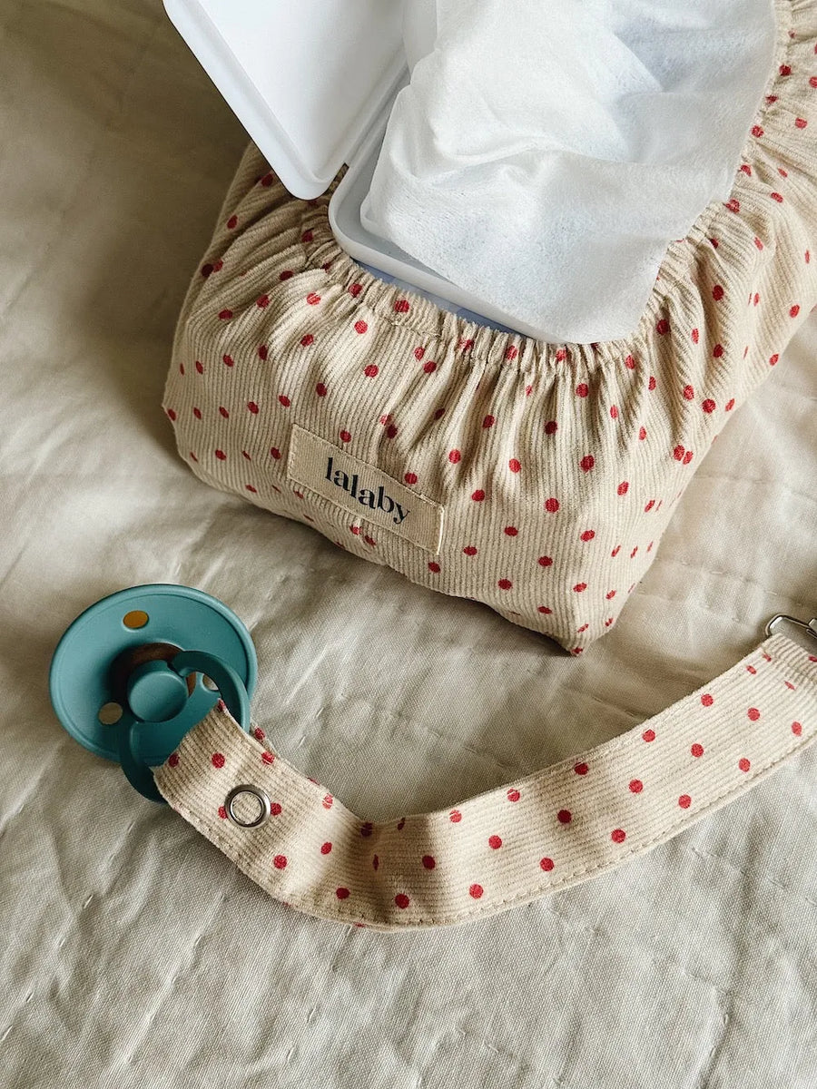 Wet wipe cover red dot