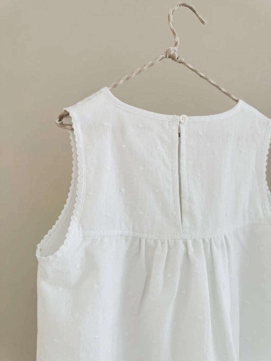 <tc>Elinor kjole white dot</tc>