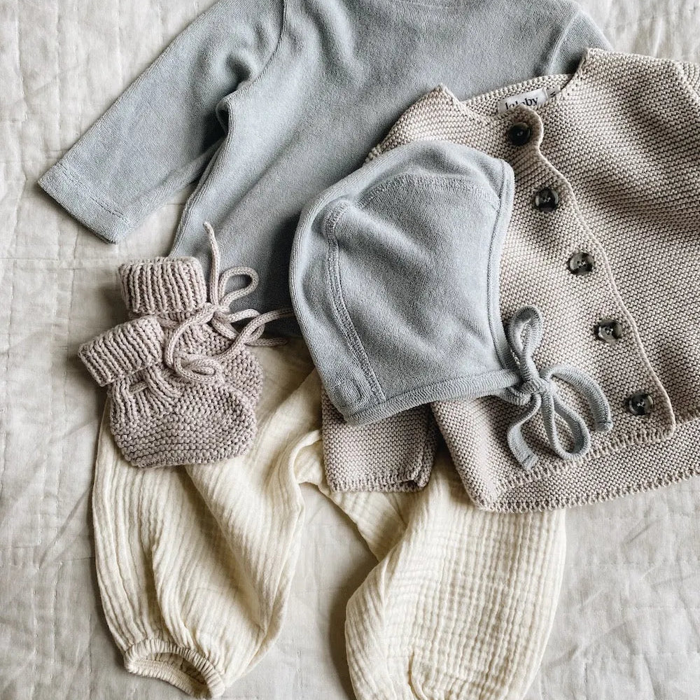 Lalaby - Terry baby set barely blue