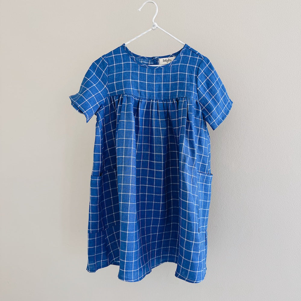 Roberta dress art blue