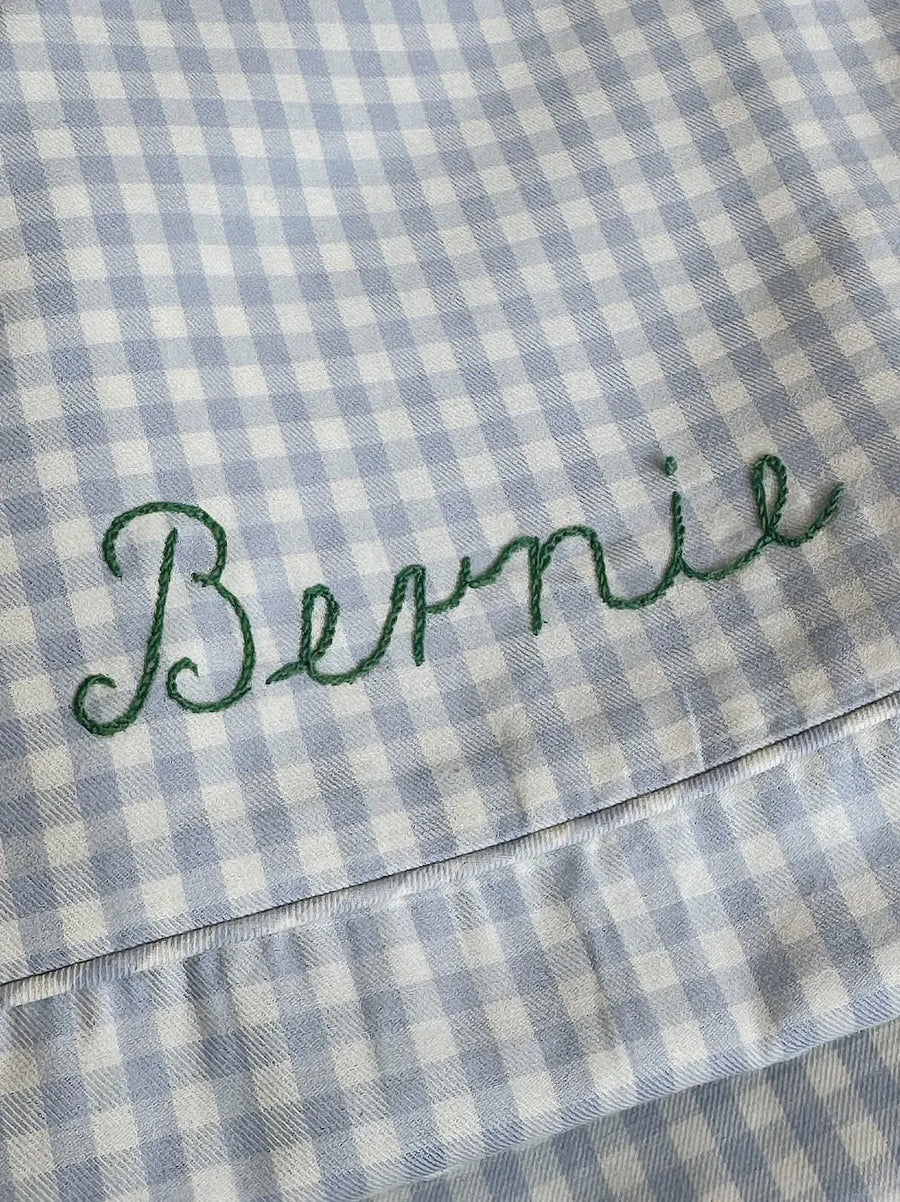 Classic bedding (full size) - blue gingham