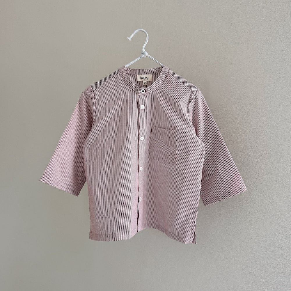 Lalaby - Emil shirt berry stripe