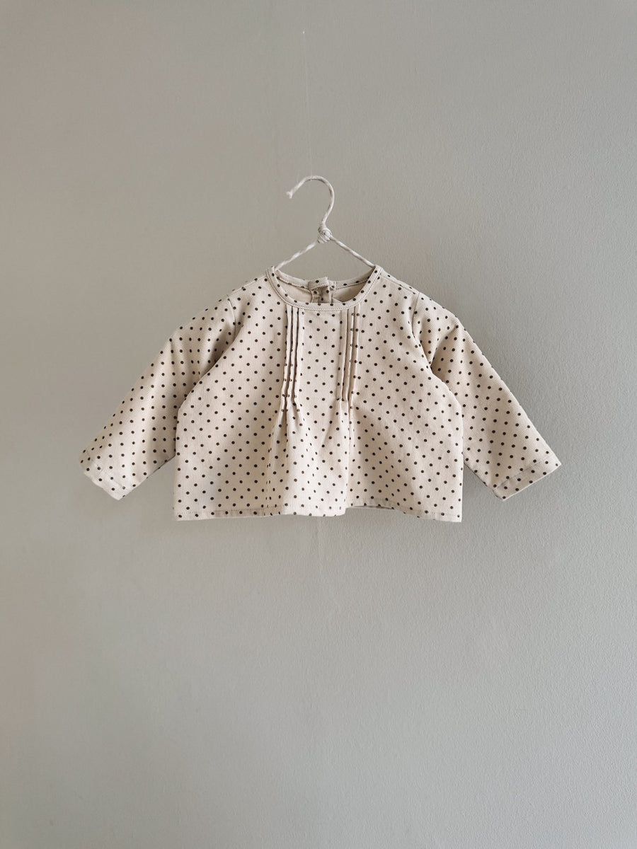 Holly top brown dot (baby)