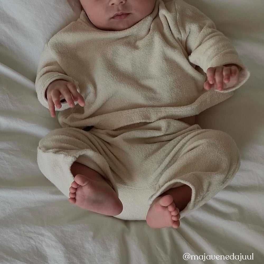 Lalaby - Terry baby set vanilla
