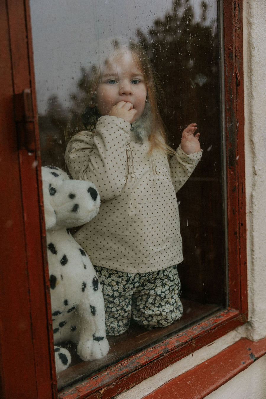 Holly top brown dot (kids)