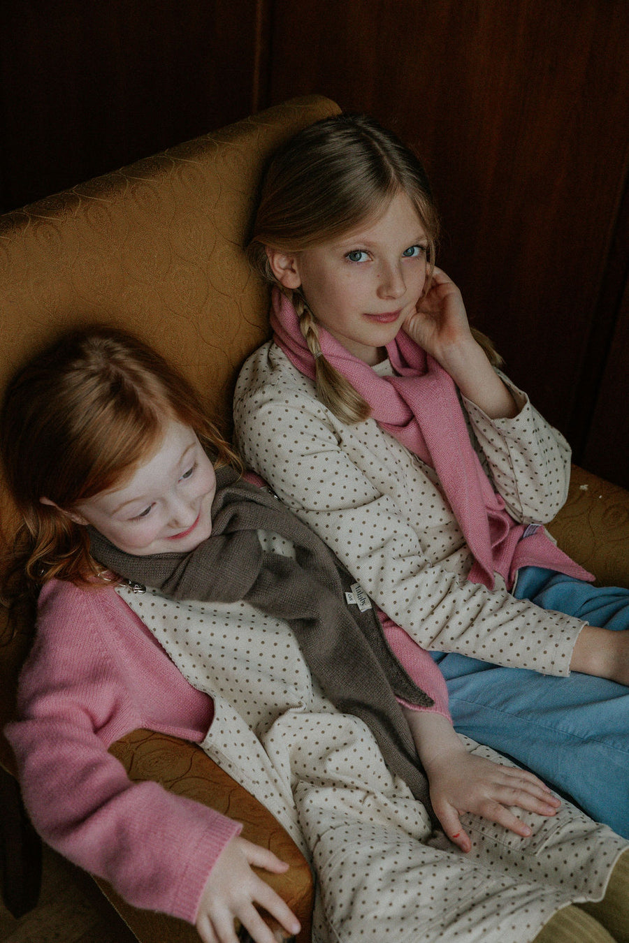 Holly top brown dot (kids)