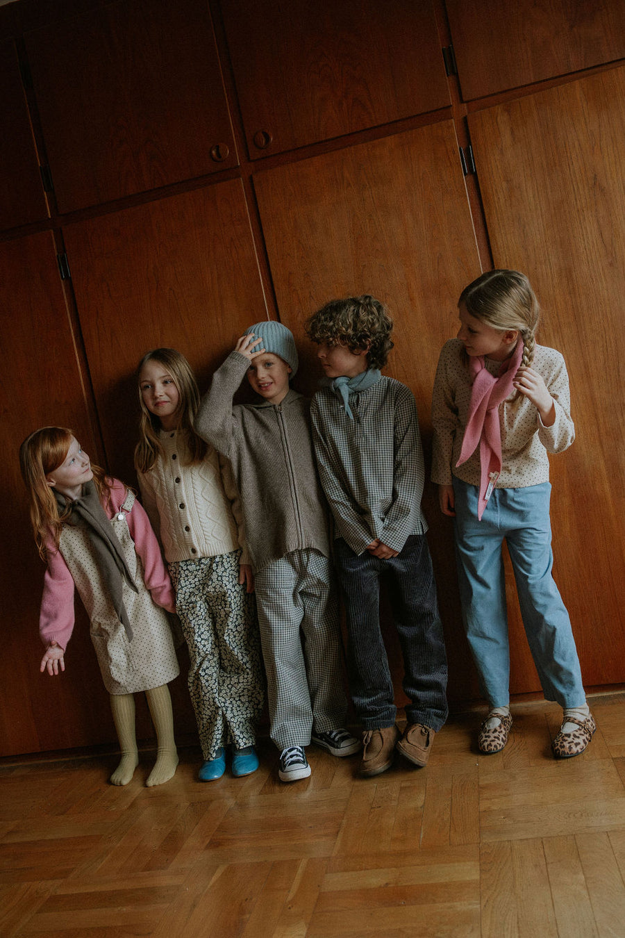 Holly top brown dot (kids)