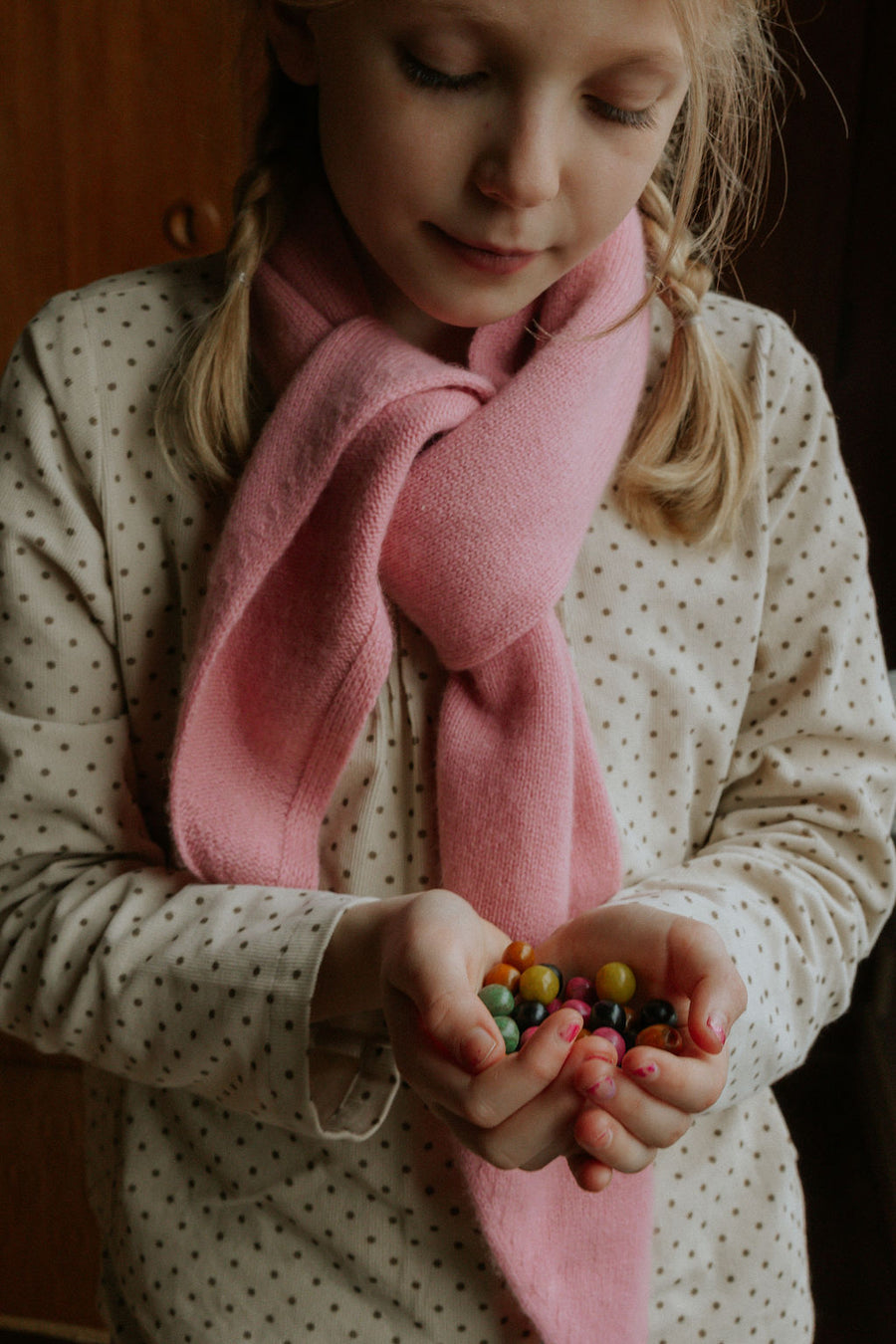 Holly top brown dot (kids)