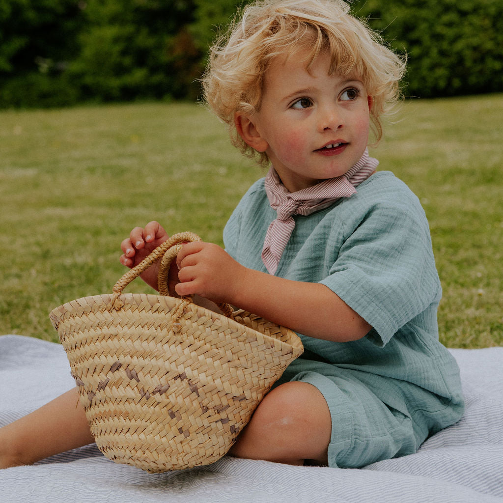 Vera scarf berry stripe