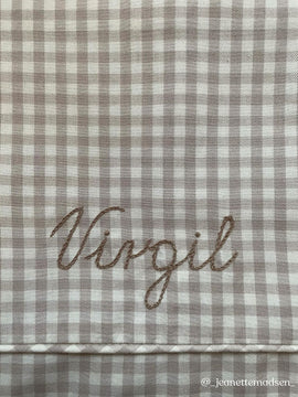 Lalaby - Classic baby bedding - beige gingham