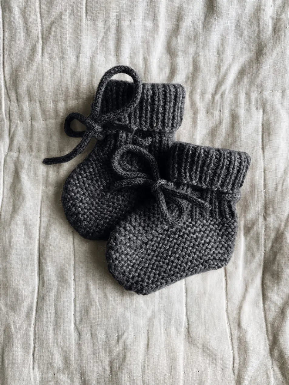 Lalaby Alpha baby shoes in storm grey cashmere