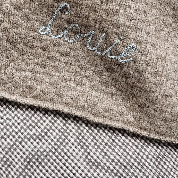 Lalaby - Aura cashmere tæppe toast