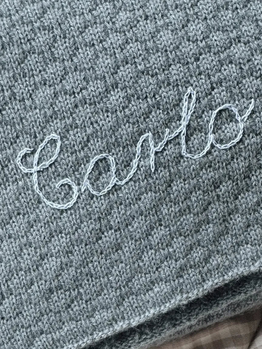 Aura cashmere blanket dove