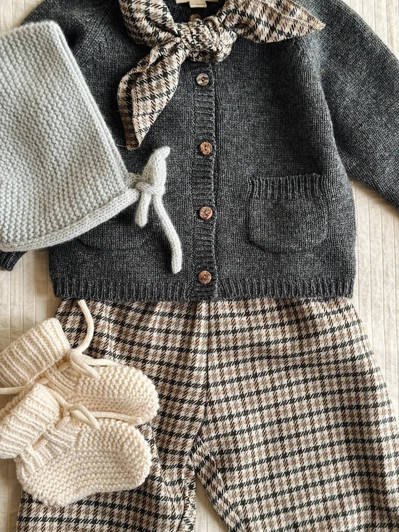 Lalaby AW26 baby boy look in shades of natural, storm, tweedy & bluey