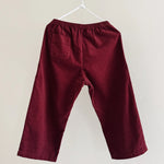 Lalaby Axel trousers for kids in ruby red cotton baby cord