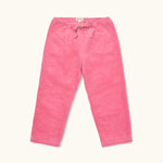 Lalaby Charlie trousers for kids in flamingo pink organic cotton mega cord