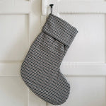 Lalaby Christmas stocking in 100% organic Tweedy check
