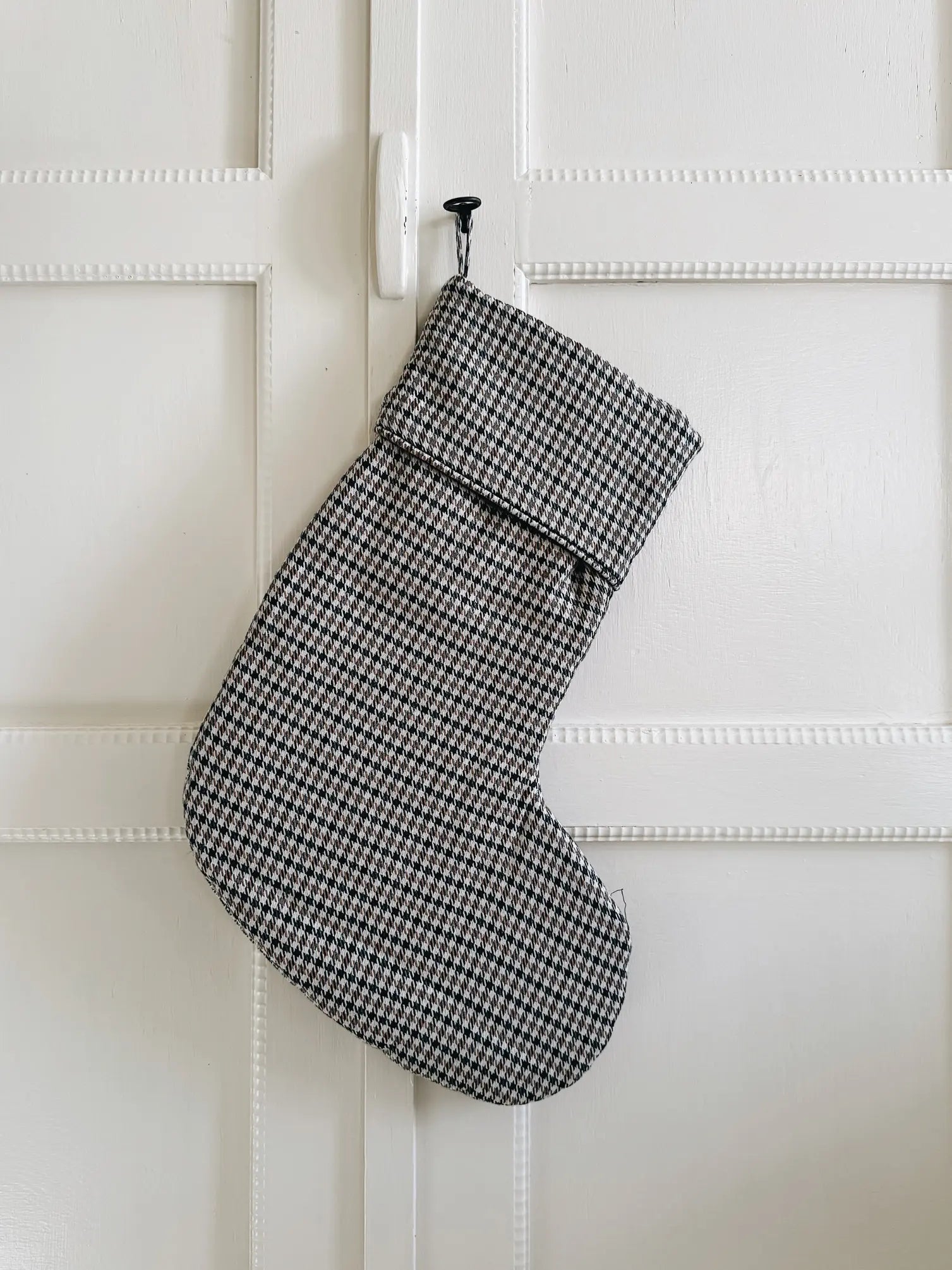 Lalaby Christmas stocking in 100% organic Tweedy check