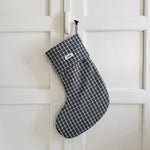 Lalaby Christmas stocking in 100% organic Winter check
