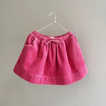 Lalaby Dagmar skirt for kids in flamingo pink organic cotton mega cord