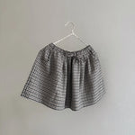 Lalaby Dagmar skirt for kids in tweedy check organic cotton