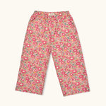 Lalaby Frankie pants for kids in berry betsy pink liberty organic cotton
