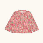 Lalaby Mimi kids shirt in berry betsy pink liberty organic cotton