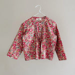 Lalaby Mimi kids shirt in berry betsy pink liberty organic cotton
