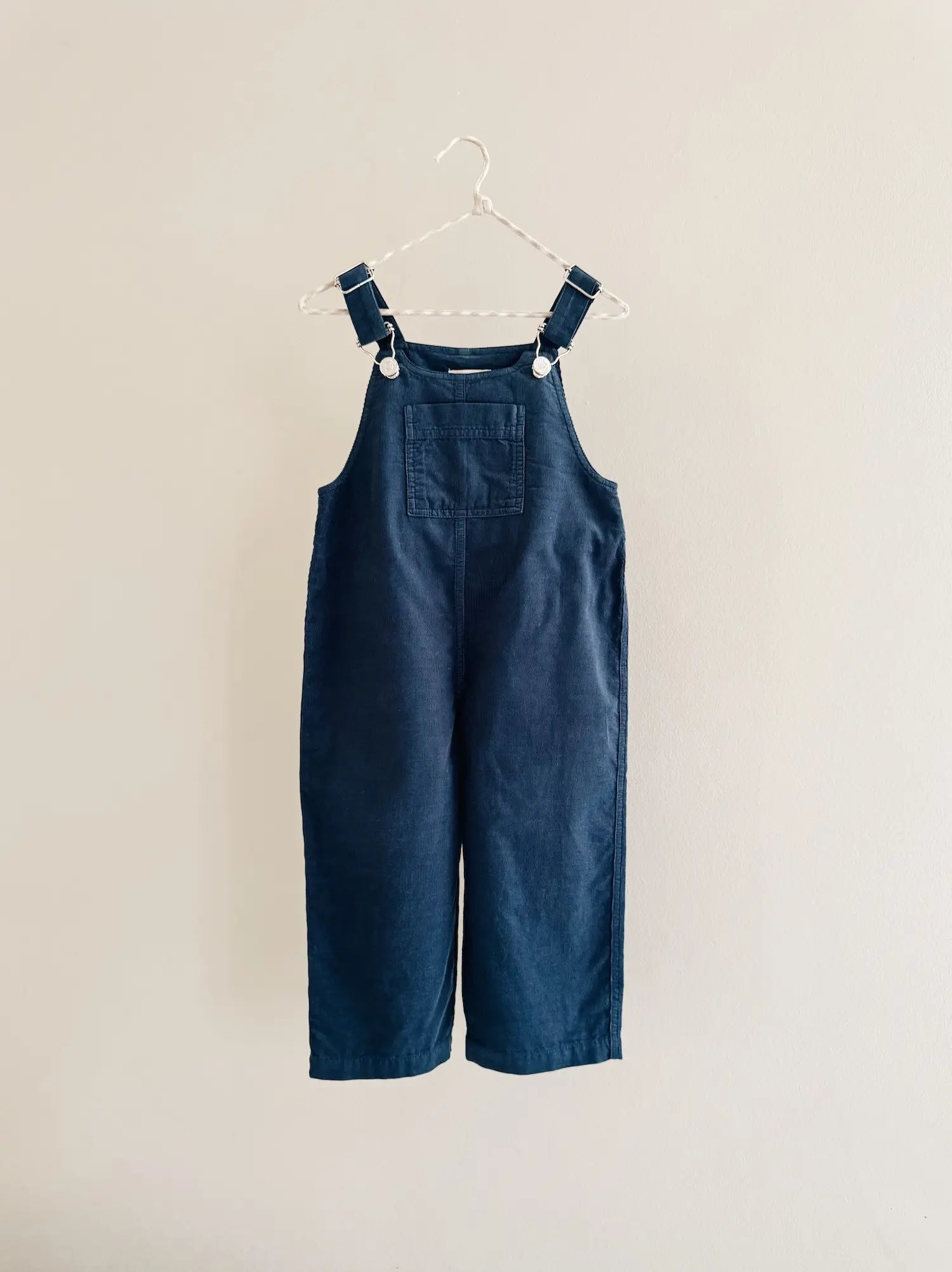 Lalaby Ole overalls for babies and kids in whale blue cotton baby cord