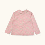Lalaby Oya kids top in pink flower liberty cotton corduroy