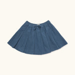 Lalaby Petra skirt for kids in whale blue cotton baby cord