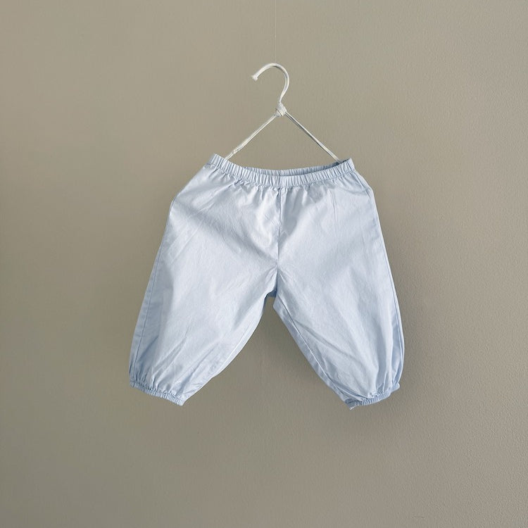 Lalaby Pixi baby trousers in sky blue made from organic cotton