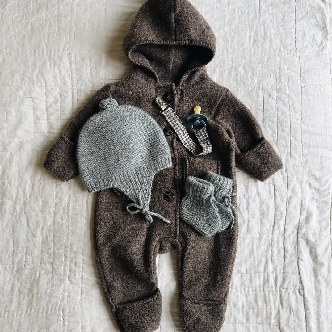 Lalaby - Teddy onesie chocolate