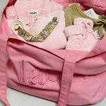 Lalaby Toto tote bag in a sorbet pink color, made from organic cotton, for everyday use