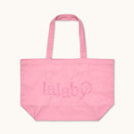 Lalaby Toto tote bag in a sorbet pink organic cotton, for everyday use