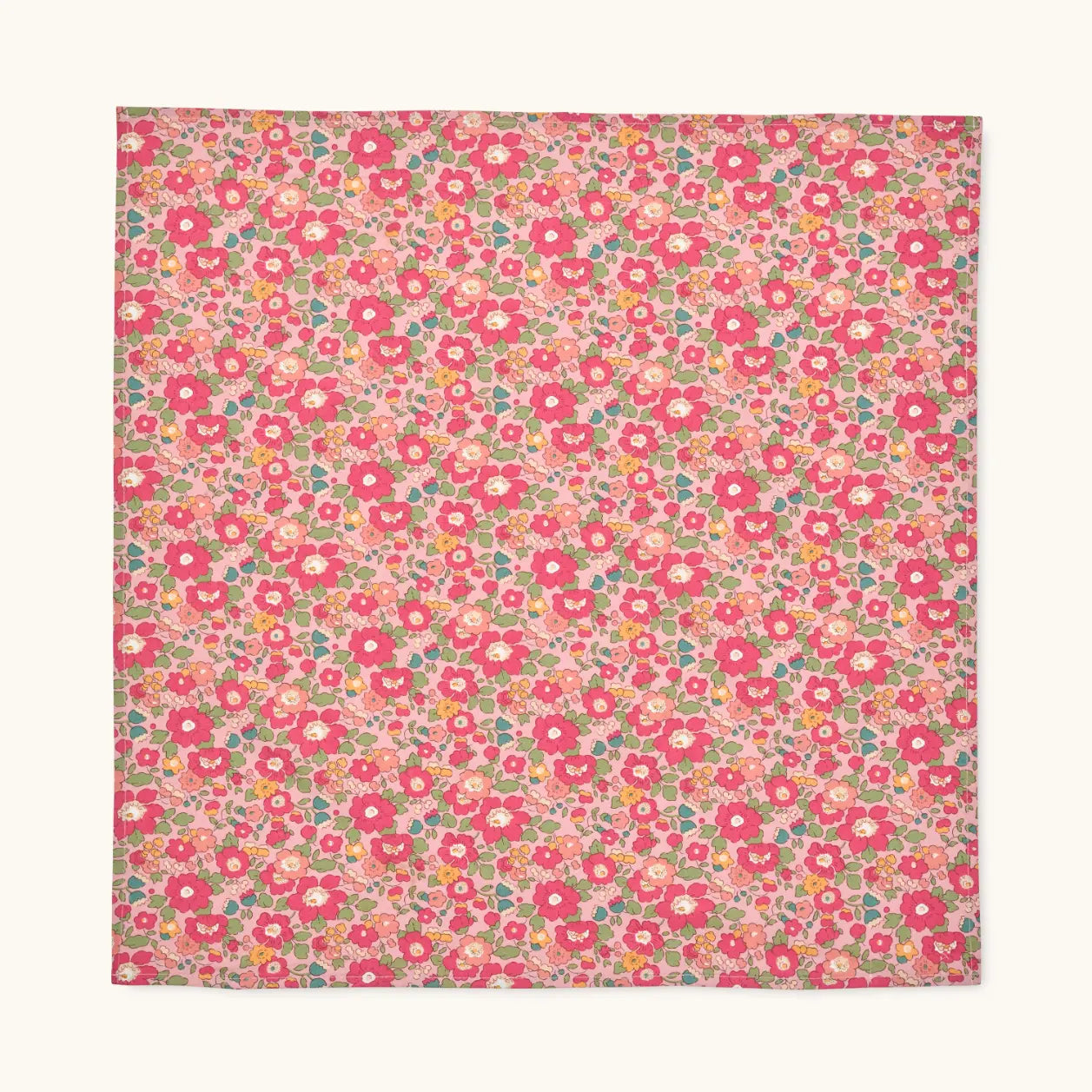 Lalaby Vera scarf for kids and adults in berry betsy pink liberty organic cotton