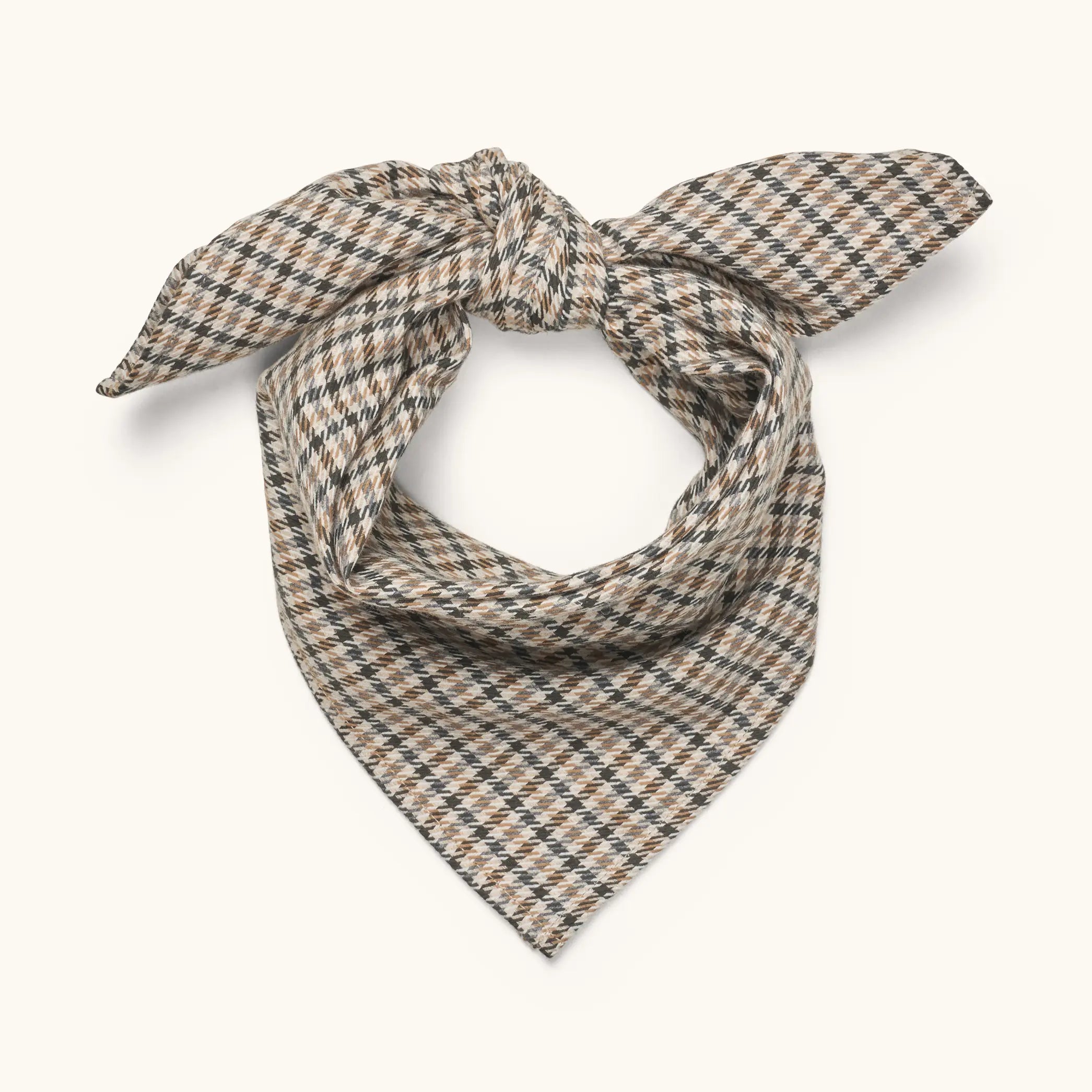 Lalaby Vera scarf for kids and adults in tweedy check organic cotton